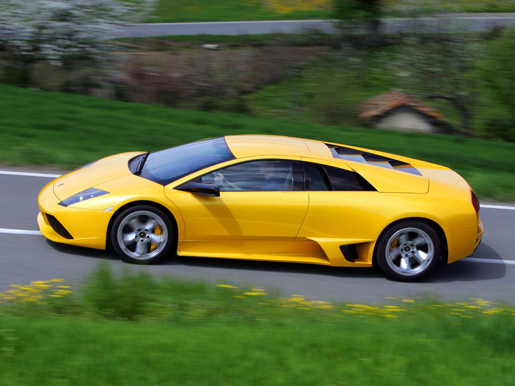 Yellow Lamborghini Murcielago