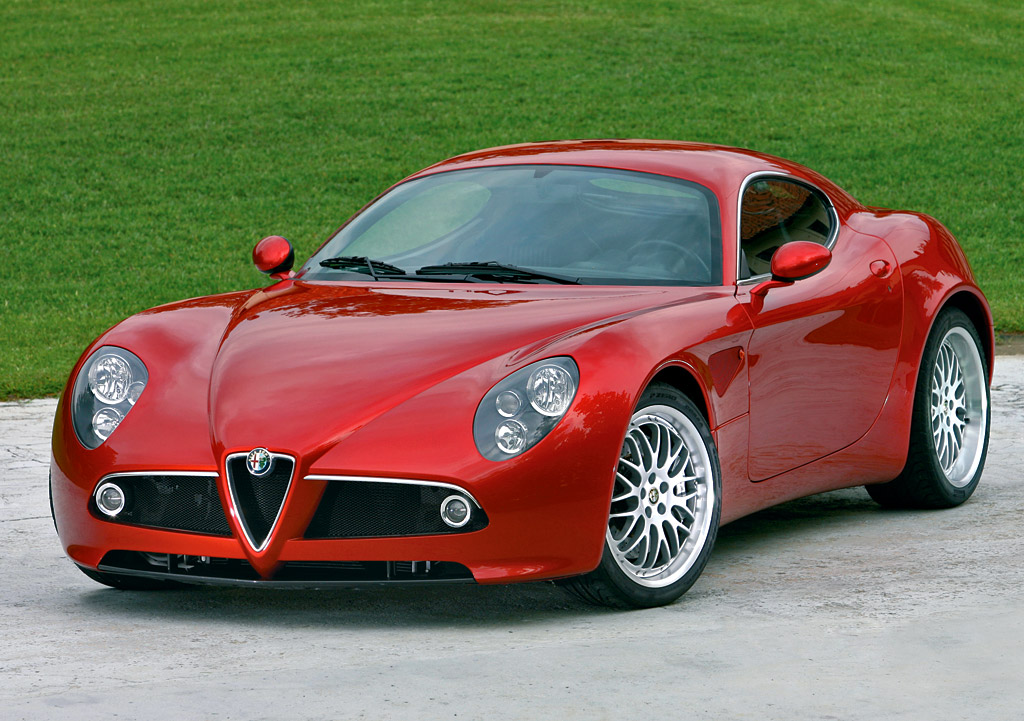 2007 Alfa Romeo 8C Competizione red front view Specifications