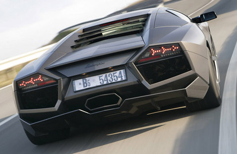 Lamborghini Reventon back view The cockpit of the Reventon is also proven 