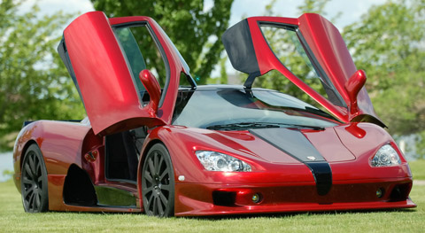 SSC Ultimate Aero portas abertas Red