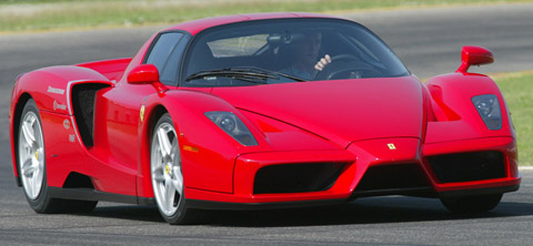 Ferrari Enzo track run front view