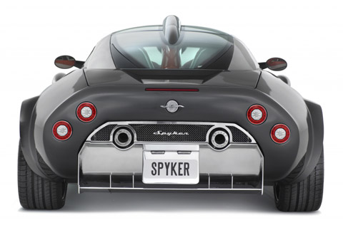 spyker c8 aileron back view