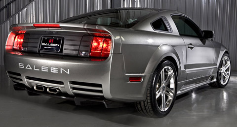 saleen mustangs s302e sterling edition back view