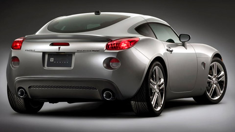 pontiac solstice gxp coupe back view