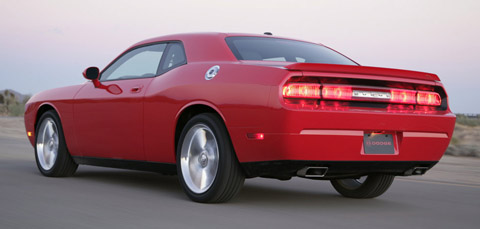 dodge challenger rt 2009 back view