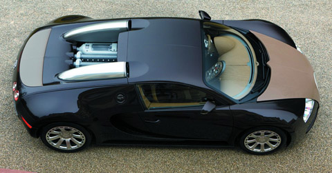 Bugatti Veyron Fbg par Hermès top view