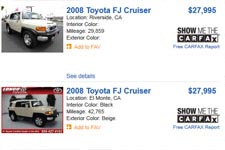 aol-used toyota fj-cruiser