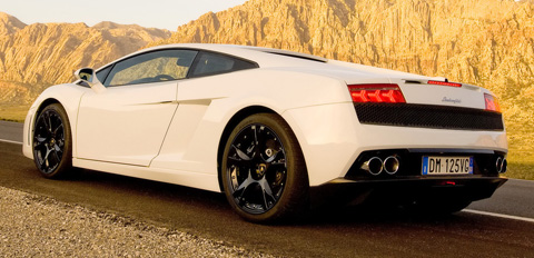 lamborghini gallardo lp560-4 back view