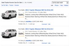 oodle-used toyota 4runner