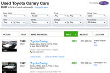 yahoo-used toyota camry