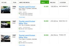 yahoo-used toyota land-cruiser