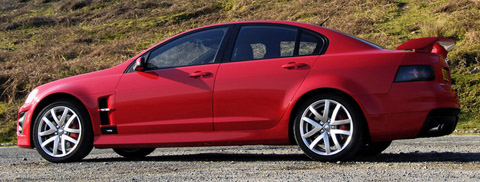 2008 Vauxhall VXR8 side view