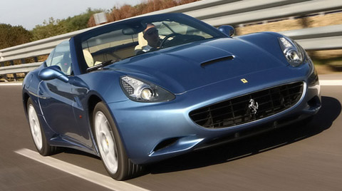 2009 Ferrari California in blue