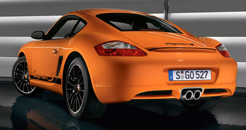 Porsche Cayman S Sport back view