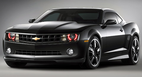 The Camaro Black Concept has a Chevy 