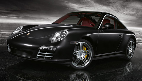 2009 Porsche 911 Targa 4S Black Front View The interior of the car consists