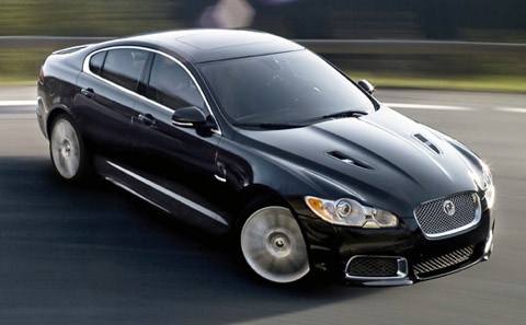 2010 Jaguar XFR spinning