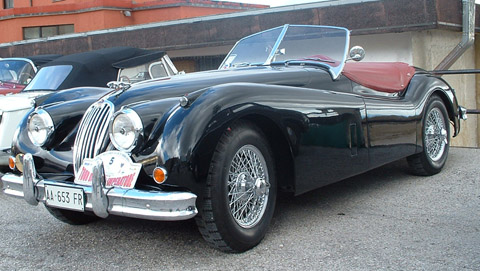 Black Jaguar XK140 built in 1954