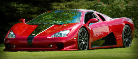 SSC Ultimate Aero red side view SSC Ultimate Aero red side view