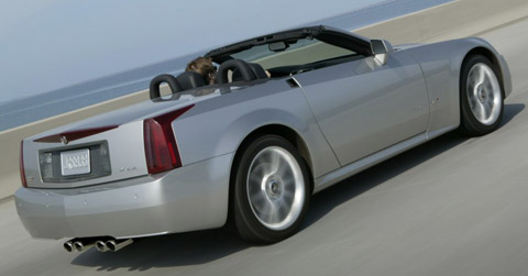 2006 Cadillac XLR-V back view