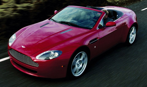 2007 Aston Martin V8 Vantage Roadster red