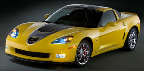 2009 Chevrolet Corvette GT1 Championship Edition yellow