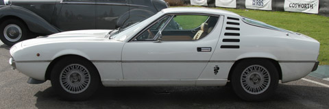 Alfa Romeo Montreal white side view