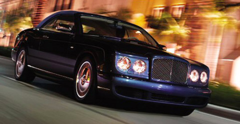 Bentley Azure with hood on