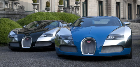 Bugatti Celebrates 100 Years at Concorso d'Eleganza Villa d'Este blue and black