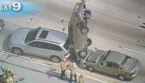 Car Crash on the freeway