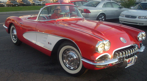 Chevrolet Corvette C1 taken at Gibeau Orange Julep in Montreal, Quebec, Canada