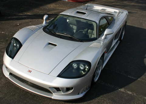 Saleen S7 Twin Turbo white front view