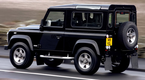 Land Rover Defender SVX side view