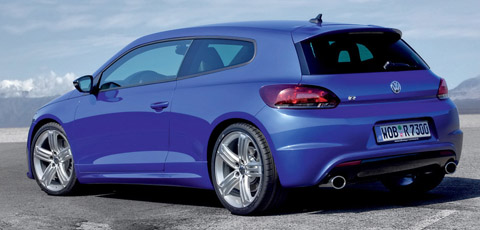 Volkswagen Scirocco R side back view