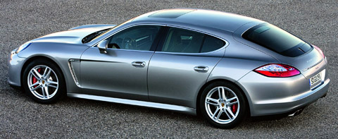 2010 Porsche Panamera Turbo side back view