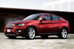 BMW X6 in Red Side View