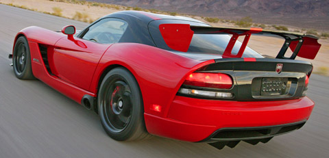 2008 Dodge Viper SRT-10 ACR back view