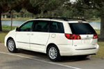 Toyota Sienna Limited in White