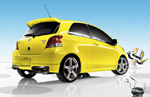 Toyota Yaris 3-Door Liftback in Yellow