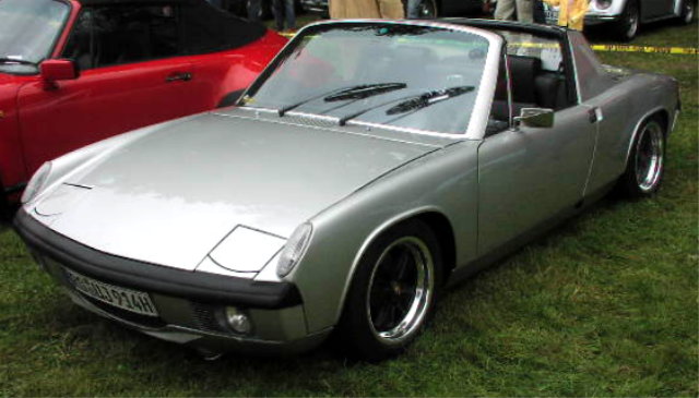  The Porsche 914, a mid-engined sports car, is a collaborative effort between 