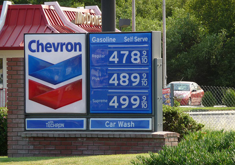 gas prices. The increase in gas prices