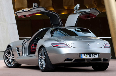 2010 Mercedes-Benz SLS AMG doors open