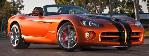 2010 Dodge Viper SRT10 Roadster in Toxic Orange Pearl Coat with