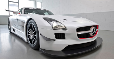 New 2010 Mercedes-Benz GT3 SLS - Racing Version Of The Gull Wing Model