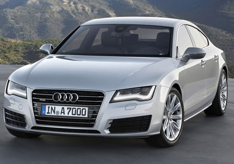 The 2011 Audi A7 Sportback basically looks like the Audi's new A8 sedan