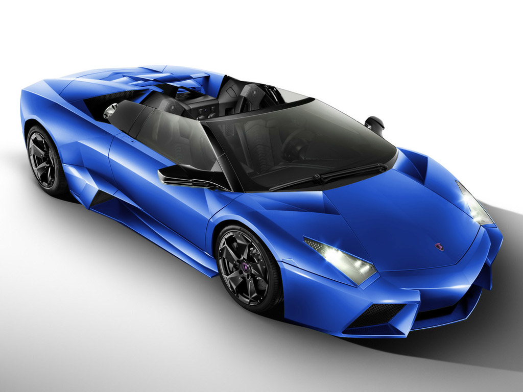 blue lamborghini