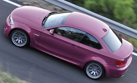 Pink BMW 1 Series M Coupe
