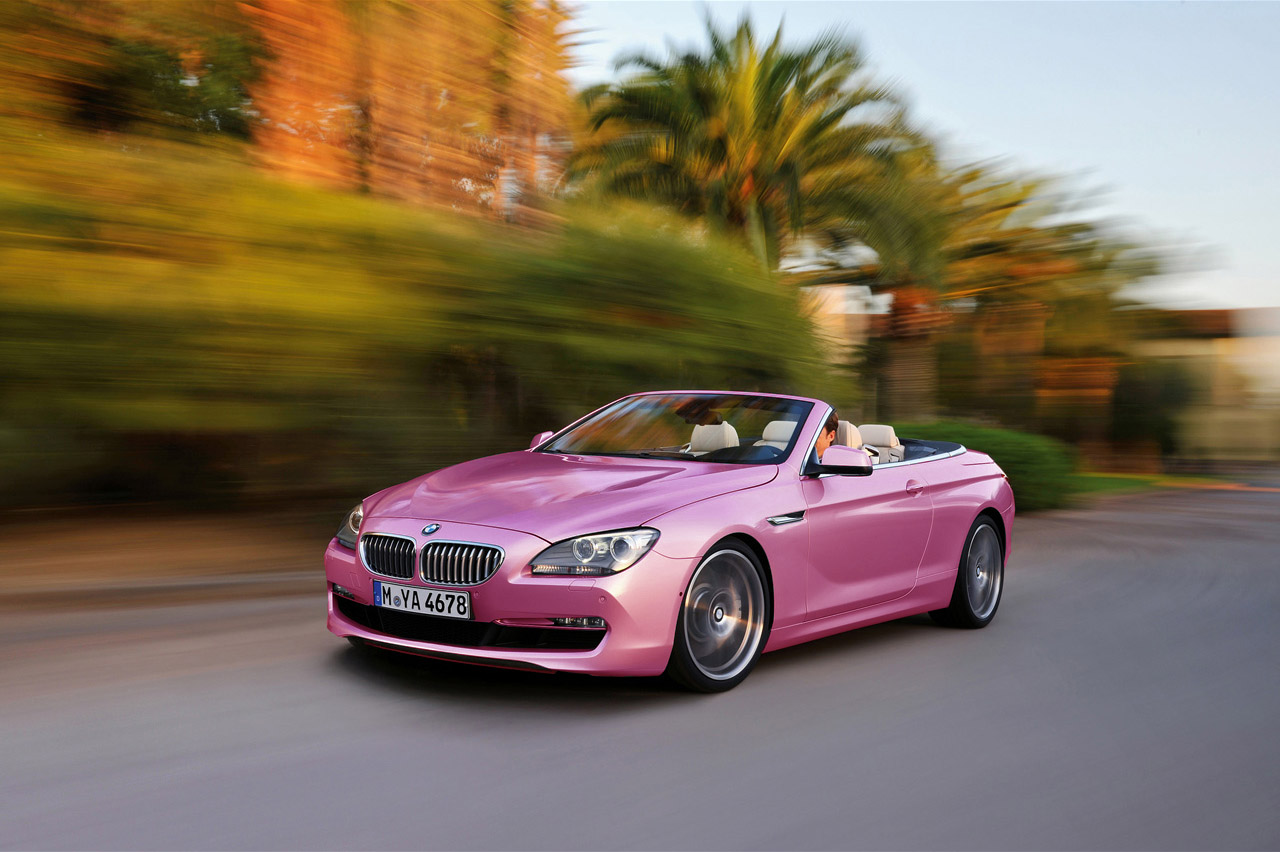  Series on Pink Bmw 6 Series Convertible