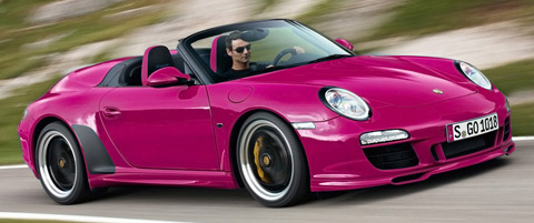 pink porsche