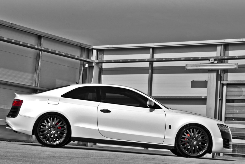 Audi A5 Black 2011. The interior of the Audi A5